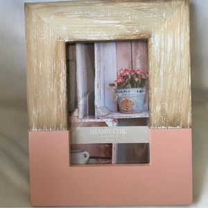 Shabby Chic Wood Picture Frame Holds 4x6 Photo New